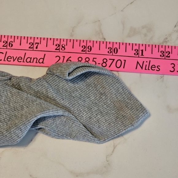 Namastetics Ballet Wrap Leggings Fuchia Gray Size L High Rise Scrunch Yoga Dance - Picture 7 of 9